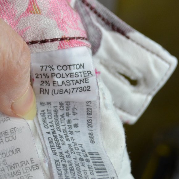 Vintage ZARA High Rise Short cotton blend Feminine,bike core - Picture 6 of 9